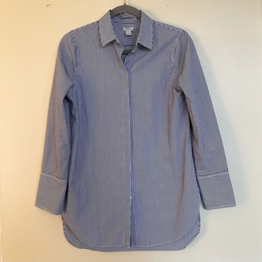 J. Crew Pinstripe Button Down